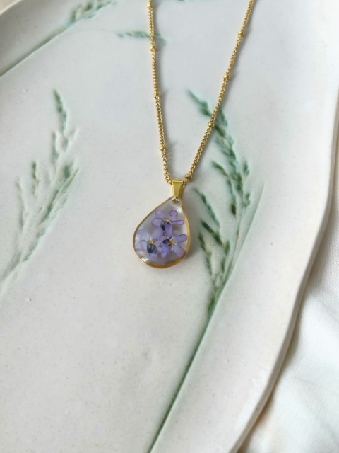 biżuteria z niezapominajkami Blask Natury