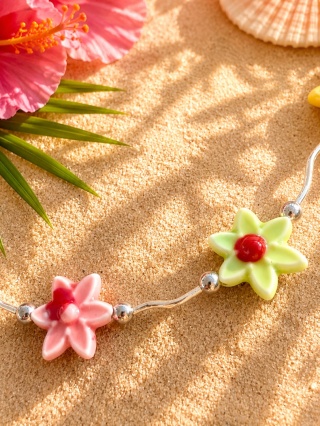 Choker Flower Summer – kolorowy naszyjnik z kwiatkami