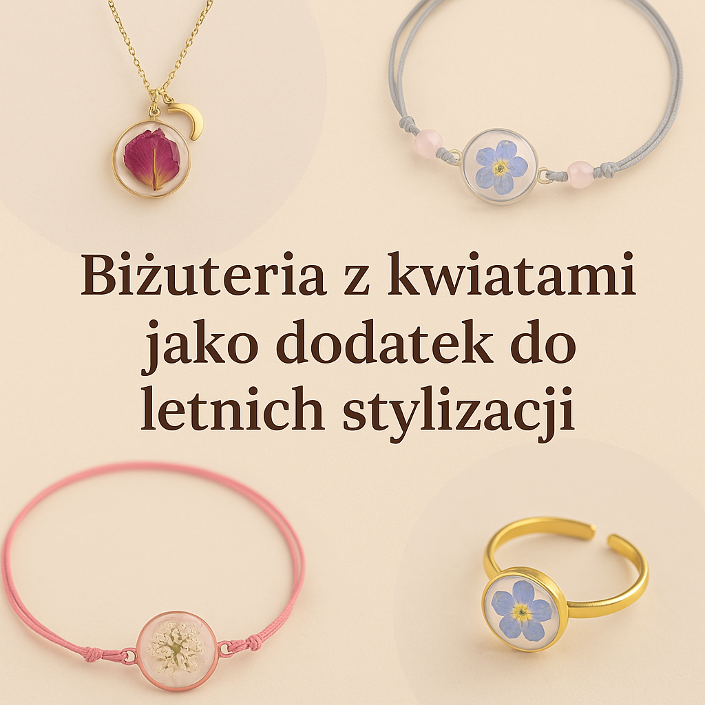Biżuteria z kwiatami jako dodatek do letnich stylizacji